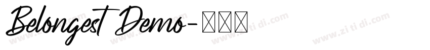 Belongest Demo字体转换